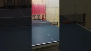 7 year old vincy tanna Backhand Counter Multiball. table tennis practive