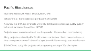 Long Reads and scaffolding technologies for genome sequencing and assembly