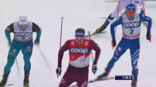 Сергей Устюгов на классе выигрывает первый этап Тур де Ски