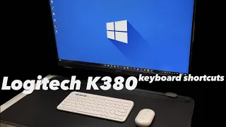 Logitech K380 keyboard shortcuts for Windows laptop (part 2)