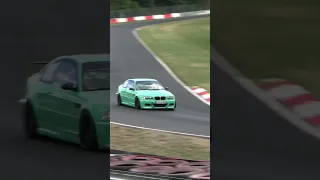 Fast BMW e46 m3 on the Nürburgring Nordschleife 🔥 #shorts #nurburgring #bmw