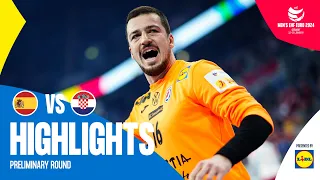 Historic win for Croatia! | Spain vs Croatia | Highlights | Men's EHF EURO 2024