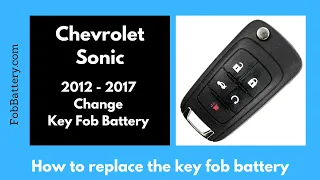 Chevrolet Sonic Key Fob Battery Replacement (2012 - 2017)