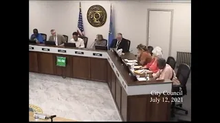 City of Muskogee City Council Meeting & Municipal Authority Meeting July 12, 2021