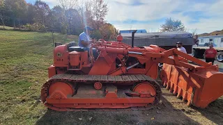 My buddy's Allis Chalmers HD-5 barn find. trying to get it started