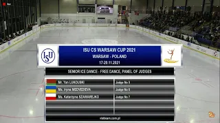 Warm Up 1 | ISU CS Warsaw Cup 2021 | Free Dance | Senior Ice Dance