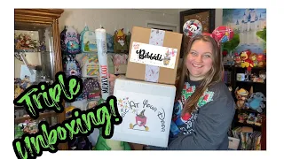 TRIPLE UNBOXING!!! | Disney Subscription Boxes | Mickey Loot | Bibbidi Box | Magic At Your Door