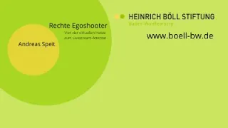 Rechte Egoshooter - Von der virtuellen Hetze zum Livestream-Attentat