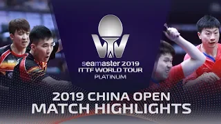 Ma Long/Wang Chuqin vs Jeoung Youngsik/Lee Sangsu | 2019 ITTF China Open Highlights (1/2)