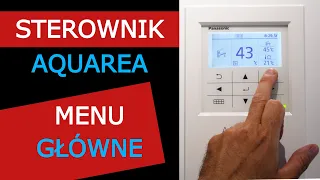 Panasonic Aquarea menu główne sterownika