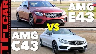 Which AMG is Quicker? Mercedes C43 AMG Coupe vs E43 AMG Sedan