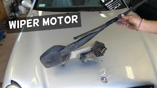 MERCEDES WINDSHIELD WIPER MOTOR REMOVAL REPLACEMENT W208