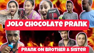 JOLO CHIPS CHOCOLATE PRANK🥵WITH BROTHERS & SISTER | WORLD’s HOTTEST CHOCOLATE🔥 #vlogger