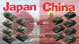 WOT Blitz Japan vs China || Tier 10 Face Off
