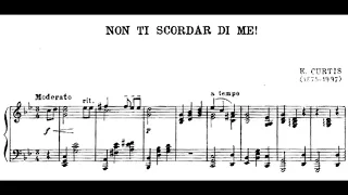DE CURTIS "Non ti scordar di me" G minor (piano accompaniment ) karaoke soprano