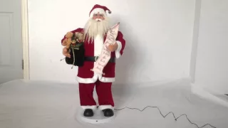 36'' Red Music Move Santa Claus Doll Collect Xmas Decor SAD36001