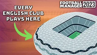 I gave every English Club a 100k Capacity Stadium! | Football Manager 2023