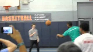 Andrew Garfield Plays Basketball with Youth of the Year Isaiah
