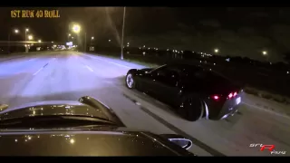 Corvette ZR1 VS Porsche Turbo Street Race!!!!