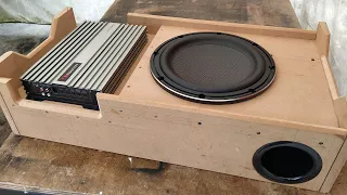 DIY Downfiring Underseat Aero-Ported Subwoofer Box for Toyota HiAce GL Grandia