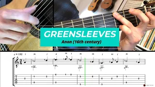 Greensleeves - Guitar Tutorial + TAB