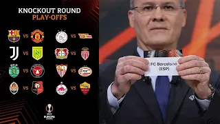 UEFA Europa League 2022/23 Knockout Round Playoff - Draw Result