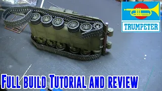 Trumpeter 1/35th scale workable Soviet T54 / T55 track link tutorial / review