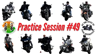 Motorcycle Practice Session #49 - Slow Speed Motorcycle Riding Skills
