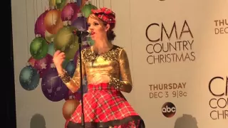 Lindsey Stirling backstage at CMA Country Christmas