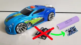 Replacing AA Alkaline Batteries With Micro USB Rechargeable Li ion in a Toy Car