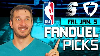 FanDuel NBA DFS Lineup Picks Today (1/5/23) | NBA DFS ConTENders