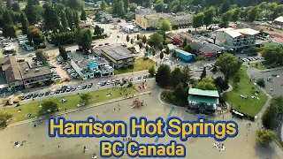 Harrison Hot Springs British Columbia Canada drone footage