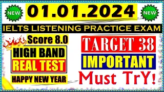 IELTS LISTENING PRACTICE TEST 2023 WITH ANSWERS | 01.01.2024