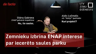 Zemnieku izbrīna ENAP interese par iecerēto saules parku