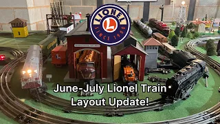 Postwar Lionel Train Layout Update! June and July 2023!