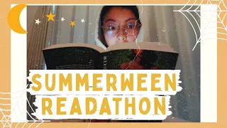 SUMMERWEEN VLOG🕸 spooky books in the summer!