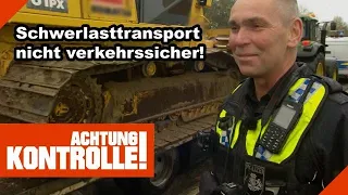 😲 Schwerlasttransport GEFAHR für andere Verkehrsteilnehmer! | Kabel Eins | Achtung Kontrolle