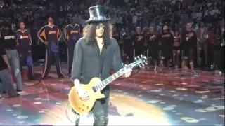 Slash plays the National Anthem