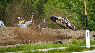 🇦🇹 Motorcycle Hill Climb Bergrennen Landshaag 2024 - Crashs