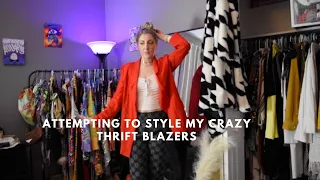 i styled my thrifted blazers with *female rage* lol