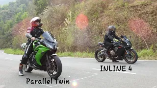 HONDA CBR 650R VS KAWASAKI NINJA 650 DRAG RACE