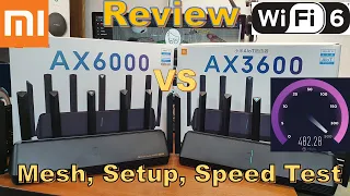 Xiaomi AX6000 Wi-Fi 6 Router Full Review, Comparison to AX3600, Mesh Setup