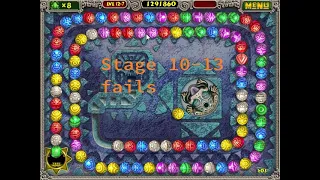 {Zuma Deluxe}Puzzle mode by Iam: Stage 10-13 fails