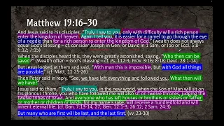 Matthew 19:16-30 Training Video