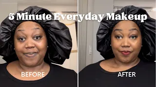 5 Minute Makeup Routine for Women Over 40 | Quick Makeup for Mature Skin