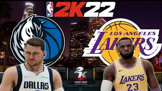 Los Angeles Lakers VS Dallas Mavericks | FULL GAME HIGHLIGHTS | NBA 2K22 SIMULATION