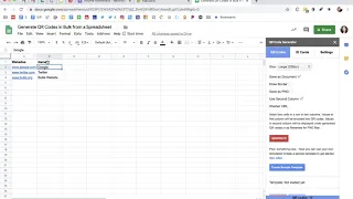 Generate QR Codes in Bulk from a Spreadsheet