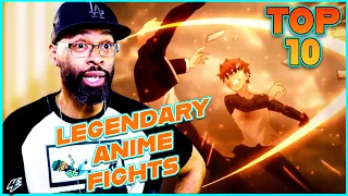 Top 10 | Legendary Anime Fights of 2021 | Reaction