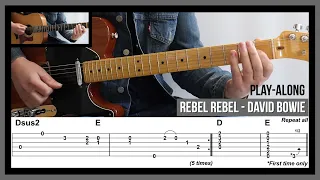 Rebel Rebel (TAB) - Classic Guitar Riffs - David Bowie