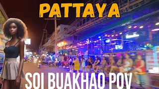 Pattaya Soi Buakhao in the evening POV Thailand 2023